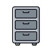 Simple File Cabinet Icon vector