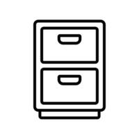 file cabinet icon design template simple and clean vector