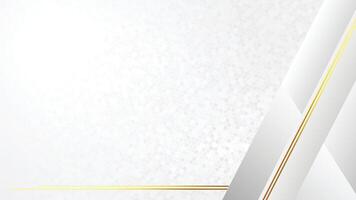White and Gold Diagonal Abstract Background vector
