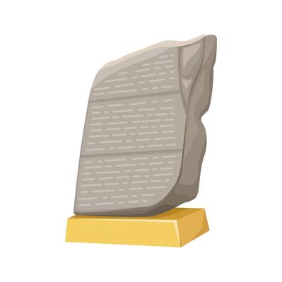 Rosetta Stone Ancient Egyptian Text Stone Illustration
