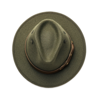 Solider hat top view isolate on transparent background png