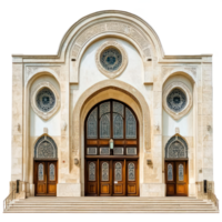 Synagogue isolate on transparent background png