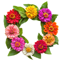 Zinnia flower isolate on transparent background png