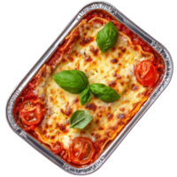 Lasagna isolate on transparent background png