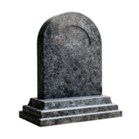 Modern Blank Gravestone isolate on transparent background png