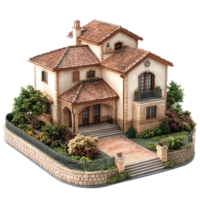 Villa isolate on transparent background png