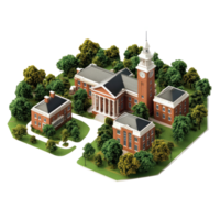 University isolate on transparent background png