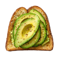 Avocado Toast isolate on transparent background png