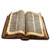 Torah jewish book open isolate on transparent background png