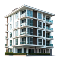 Condominium isolate on transparent background png