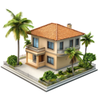 A Villa isolate on transparent background png