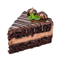 A Chocolate Cake isolate on transparent background png