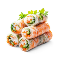 Spring Rolls isolate on transparent background png