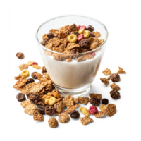 Cereal with Milk isolate on transparent background png