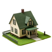 A house model isolate on transparent background png