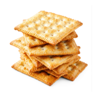 Crackers snack on isolate on transparent background png