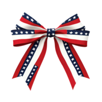 a bow with stars and stripes isolate on transparent background png