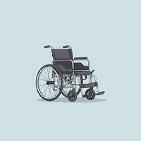 Isolated Wheelchair Illustration on Plain Background for Medical or Accessibility Concepts vector