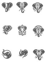 Big Elephant Collection Logo Design vector