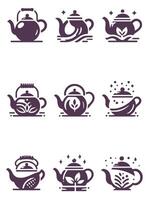 Best Teapot Collection Logo Design vector