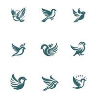 Flight of Dreams Sparrow Collection Logo Design vector