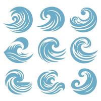 The Rolling Crest Wave Collection Logo Design vector