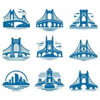 Bridge Collection Logo Design vector
