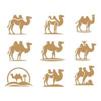 Nomads Pride Camel Collection Logo Design vector