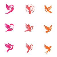 Sparrows Song Collection Logo Design vector