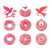 The Nestery collection design vector
