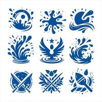 Splash Burst collection logo vector