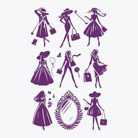 Belle Mode collestion design vector