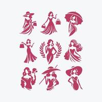 Stylish Reverie collestion design vector