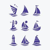 Tidal Glory collection logo design vector