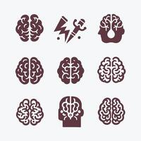 Brain Sphere collection logo design vector