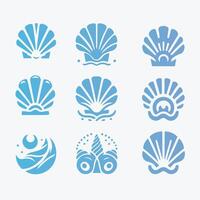 Shell Haven collection logo design vector