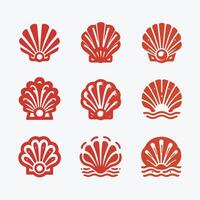 Shell Nova collection logo design vector