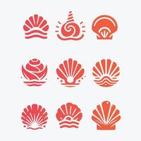 shell unique logo vector