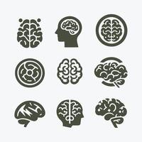 Brain Scope collection logo design vector