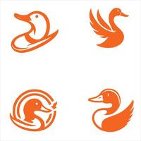 Feathered Friends collection logo design vector