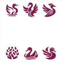 Quirky Quack collection logo design vector