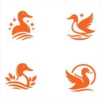 Quack Co collection logo design vector