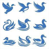 Duck Delight collection logo design vector