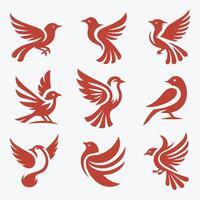 Wing Storm collection logo design vector