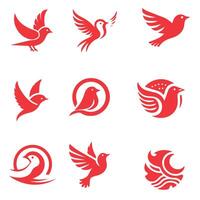 Aero Bird collection logo design vector