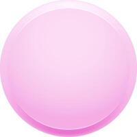 Pink glossy button or icon hovering above a clean white background, offering a stylish element for web design, mobile apps, and enhancing user interface and experience design vector
