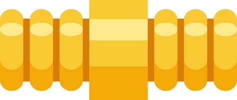 Gold bullion bars arranged like an air mattress symbolize the stability and security of investing in precious metals, offering a sense of financial comfort and resilience vector
