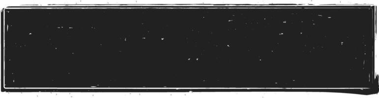 Horizontal black grunge banner featuring a white border, providing ample copy space and isolated on a clean white background, perfect for incorporating text or images vector