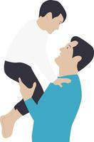 Dad and Son Character vector