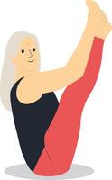 Old People Sport Activities on White Background. vector